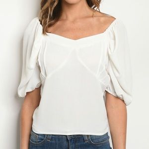 Ivory Knit Top